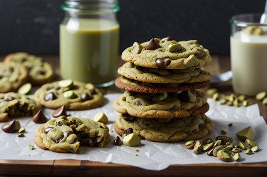 Indulgent Delights: Chilled Butter Pistachio Chocolate Chip Cookies