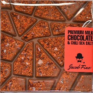 שוקולד חלב פרימיום עם צ'ילי ומלח ים מארז 10 יחידות