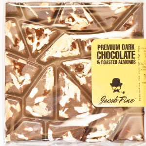שוקולד מריר טבעוני פרימיום ושקדים קלויים